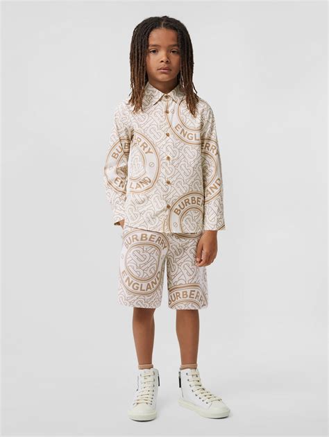 burberry junior boywhite casual shirt long sleeve|Boys’ Designer Shirts .